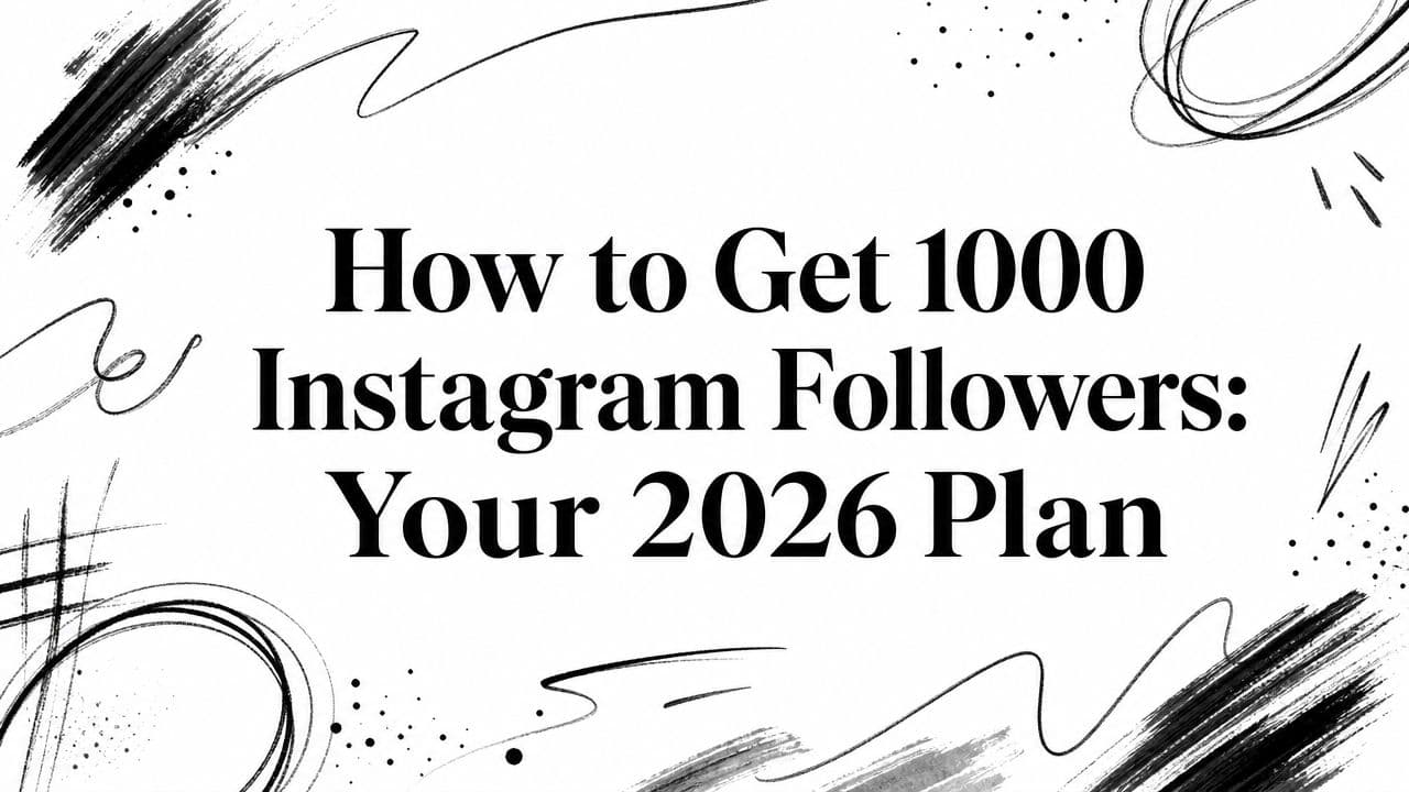 How to Get 1000 Instagram Followers: Your 2026 Plan
